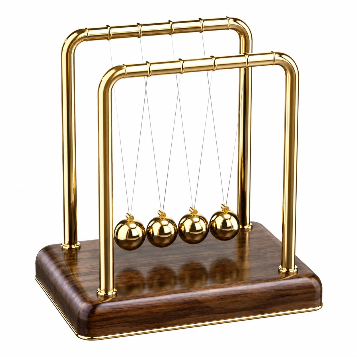 Newton Pendel Schreibtischspielzeug Gold 15 cm x 12 cm x 18 cm