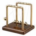 Goldenes Newtonpendel Schreibtischspielzeug mit 5 Kugeln