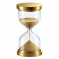 Dekorative Sanduhr Gold und Glas 30 cm