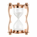 Kupferfarbige Sanduhr mit Metallrahmen, 60 Minuten