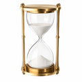 30-Minuten Sanduhr mit Metallrahmen in Gold