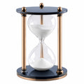 Elegante 30-Minuten Sanduhr in Roségold und Schwarz