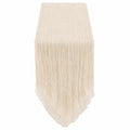 Tischläufer Beige Crinkle-Optik 180x35cm